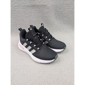 Adidas Women's Cloud Foam Running Shoes size 7 Black White Athletic Comfort